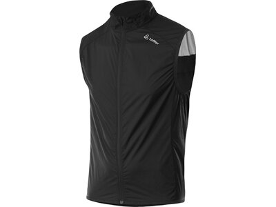 LÖFFLER Herren Weste M BIKE VEST WPM POCKET Schwarz