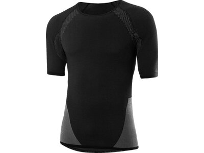 LÖFFLER Herren Unterhemd M SHIRT S/S TRANSTEX HYBRID Schwarz