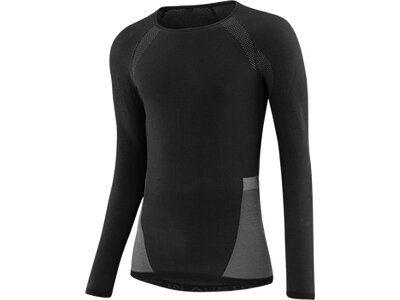 LÖFFLER Herren Unterhemd M SHIRT L/S TRANSTEX HYBRID Schwarz