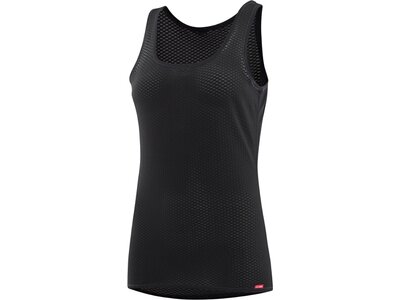 LÖFFLER Damen Unterhemd W SINGLET GRID TRANSTEX LIGHT Schwarz