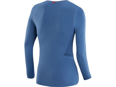 LÖFFLER Damen Unterhemd W SHIRT L/S TRANSTEX HYBRID Blau