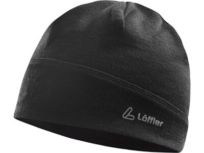 LÖFFLER Herren MERINO HAT Schwarz