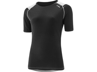 LÖFFLER Damen Unterhemd W SHIRT S/S TRANSTEX MERINO Schwarz