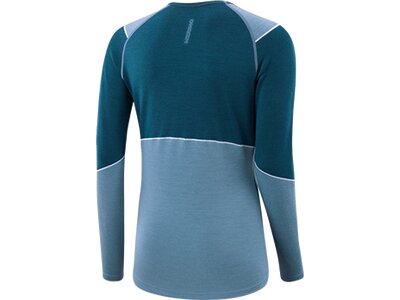 LÖFFLER Damen Unterhemd W SHIRT L/S TRANSTEX MERINO Blau