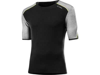 LÖFFLER Herren Unterhemd M SHIRT S/S TRANSTEX MERINO Schwarz