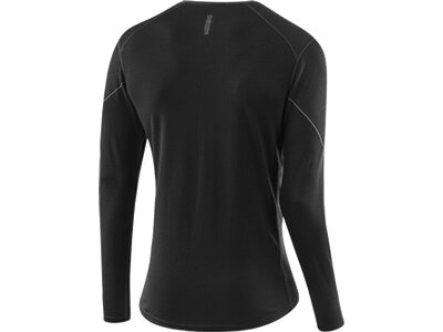 LÖFFLER Herren Unterhemd M SHIRT L/S TRANSTEX MERINO Schwarz