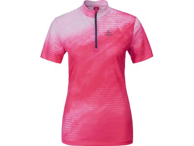 LÖFFLER Damen Trikot DA. BIKE SHIRT CLOUDY 2 Pink