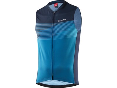 LÖFFLER Herren Trikot M BIKE SLEEVELESS JERSEY FZ SP Blau