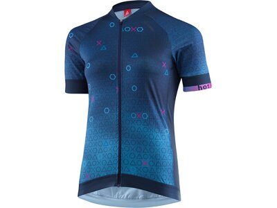 LÖFFLER Damen Trikot W BIKE JERSEY FZ AXO HOTBOND Blau