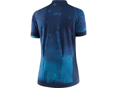 LÖFFLER Damen Trikot W BIKE JERSEY FZ AXO HOTBOND Blau