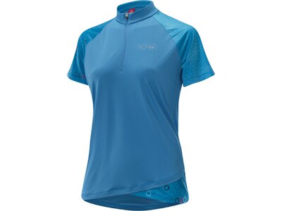 LÖFFLER Damen Trikot W BIKE SHIRT HZ AXO RISE Blau