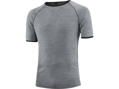 LÖFFLER Herren Unterhemd M SHIRT S/S TRANSTEX MERINO Grau