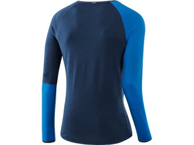 LÖFFLER Herren Unterhemd M SHIRT L/S CB TRANSTEX MERIN Blau