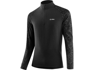 LÖFFLER Herren Rolli M MIDLAYER STARLIT TRANSTEX Schwarz