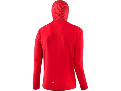 LÖFFLER Herren Funktionsjacke M HOODY WINDFLEECE MERINO Rot