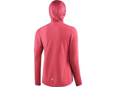 LÖFFLER Damen Funktionsjacke W HOODY WINDFLEECE MERINO Rot