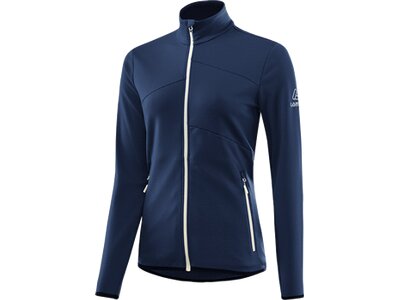 LÖFFLER Damen Rolli W MIDJACKET MERINO-FLEECE Blau