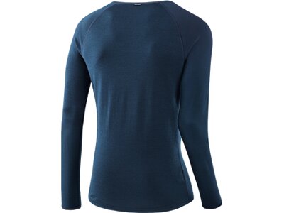 LÖFFLER Herren Unterhemd M SHIRT L/S TRANSTEX MERINO Blau