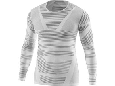 LÖFFLER Herren Unterhemd M SHIRT L/S TRANSTEX RETR X Silber