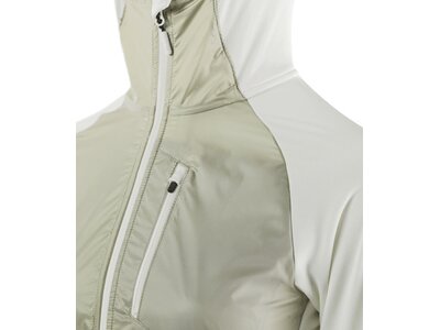 LÖFFLER Damen Funktionsjacke W HOODY WINDFLEECE TS Silber