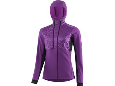 LÖFFLER Damen Funktionsjacke W HOODED HYBRIDJACKET GRACE PL Lila