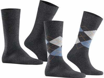 BURLINGTON Everyday 2-Pack Herren Socken Grau