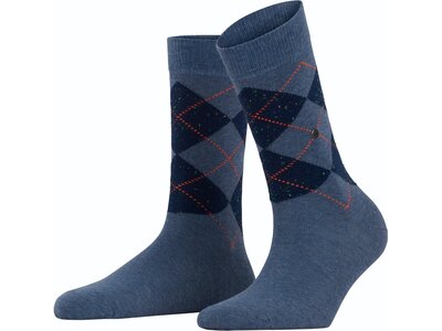 BURLINGTON Neon Pixel Queen Damen Socken Blau