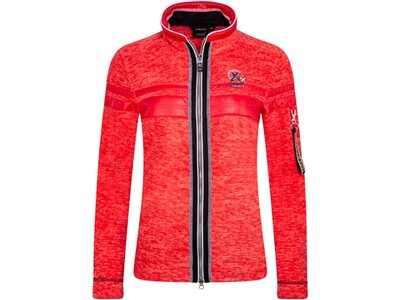 CANYON Damen Funktionsjacke Fleecejacke Rot