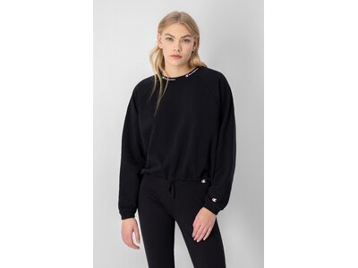 CHAMPION Damen Sweatshirt Crewneck Croptop Sweatshirt Schwarz