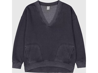 CHAMPION Damen Sweatshirt V-Neck Schwarz