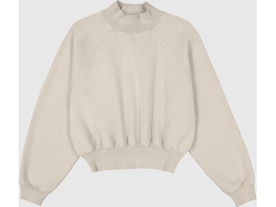 CHAMPION Damen Sweatshirt Mock Turtle Neck Long Sleeves Braun