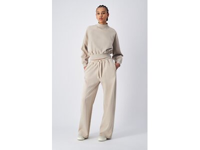 CHAMPION Damen Sweatshirt Mock Turtle Neck Long Sleeves Braun