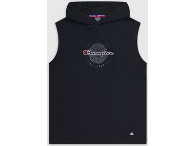 CHAMPION Herren Shirt Sleeveless Hooded T-Shirt Schwarz