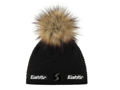 EISBÄR Damen Mütze Yva Lux Crystal MÜ SP Schwarz