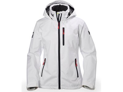 HELLYHANSEN Damen Funktionsjacke W CREW HOODED MIDLAYER JACKET Weiß