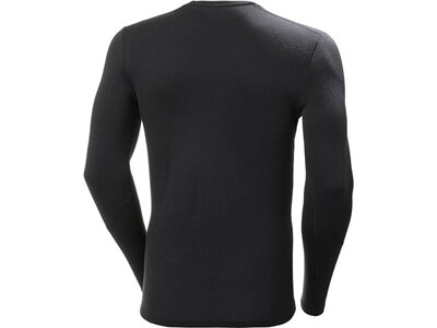HELLYHANSEN Herren Unterhemd LIFA MERINO MIDWEIGHT CREW Schwarz