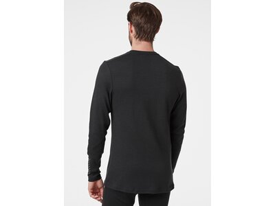 HELLYHANSEN Herren Unterhemd LIFA MERINO MIDWEIGHT CREW Schwarz