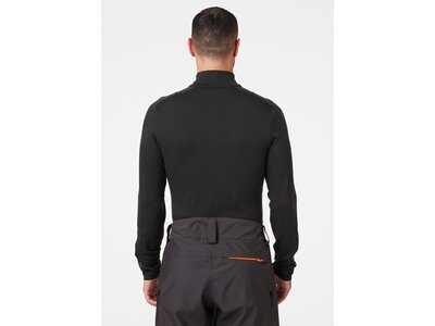 HELLYHANSEN Herren Unterhemd LIFA MERINO LWEIGHT 1/2 ZIP Schwarz