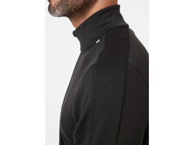 HELLYHANSEN Herren Unterhemd LIFA MERINO LWEIGHT 1/2 ZIP Schwarz