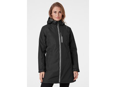 HELLYHANSEN Damen Regenmantel LONG BELFAST WINTER Schwarz