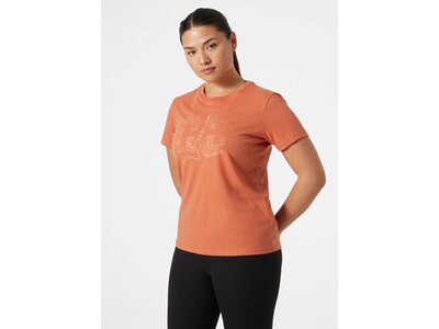 HELLYHANSEN Damen Shirt W HH TECH LOGO T-SHIRT Braun