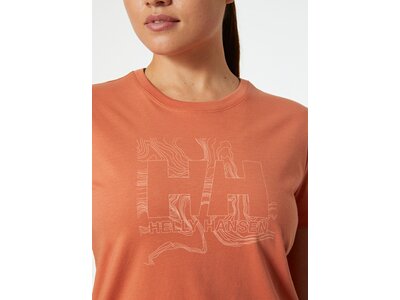 HELLYHANSEN Damen Shirt W HH TECH LOGO T-SHIRT Braun