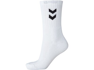 HUMMEL Herren Stutze 3-Pack Basic Sock Weiß 