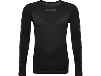 HUMMEL Herren Unterhemd HUMMEL FIRST SEAMLESS JERSEY L/S Schwarz