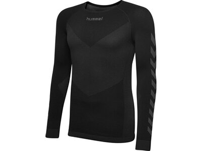 HUMMEL Herren Unterhemd HUMMEL FIRST SEAMLESS JERSEY L/S Schwarz
