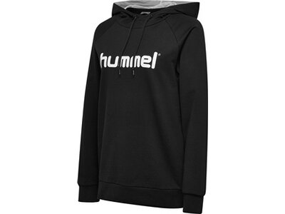 HUMMEL Damen Kapuzensweat HMLGO COTTON LOGO HOODIE WOMAN Schwarz
