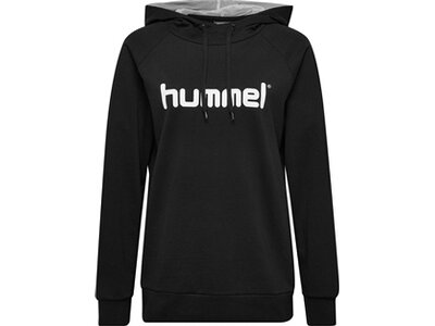 HUMMEL Damen Kapuzensweat HMLGO COTTON LOGO HOODIE WOMAN Schwarz