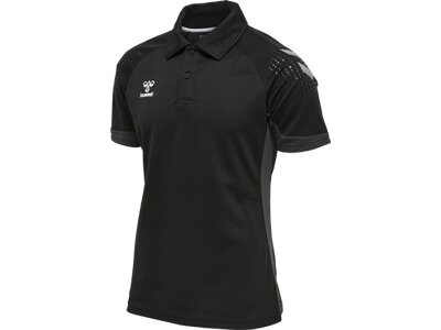 HUMMEL Herren Polo hmlLEAD FUNCTIONAL Schwarz