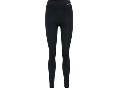 HUMMEL Damen Tight hmlCLEA SEAMLESS MID WAIST TIGHTS Schwarz