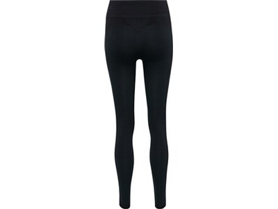 HUMMEL Damen Tight hmlCLEA SEAMLESS MID WAIST TIGHTS Schwarz